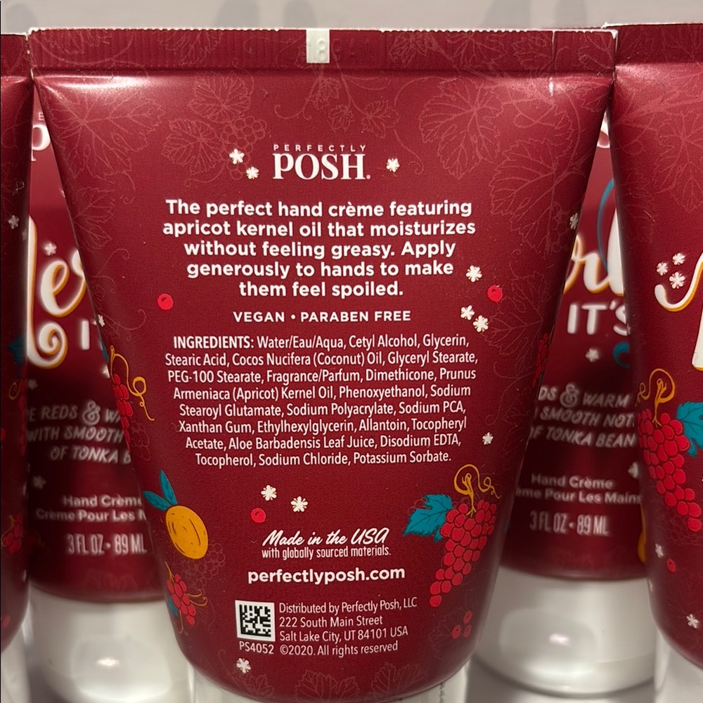 Perfectly Posh Merlot It's Me Big Fat Yummy Hand Crème - Picture 3 of 3